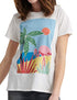 Cotton Tropical Graphic Crew T-Shirt